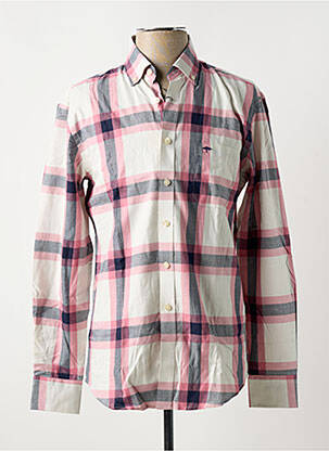 Chemise manches longues imprimé carreaux rose FYNCH-HATTON homme