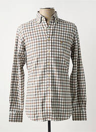 Chemise manches longues imprimé carreaux marron FYNCH-HATTON homme