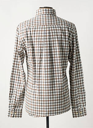 Chemise manches longues imprimé carreaux marron FYNCH-HATTON homme
