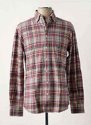 Chemise manches longues coupe droite rouge FYNCH-HATTON homme