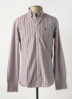 Chemise manches longues coupe droite marron FYNCH-HATTON homme