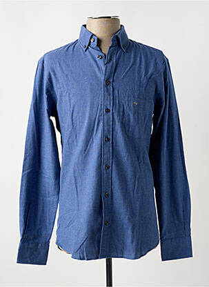 Chemise manches longues bleu FYNCH-HATTON pour homme