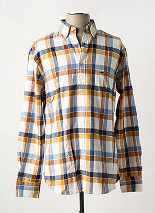 Chemise manches longues orange FYNCH-HATTON pour homme