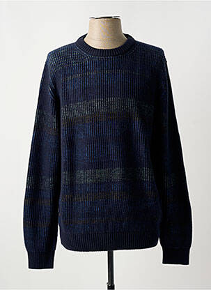 Pull bleu FYNCH-HATTON pour homme