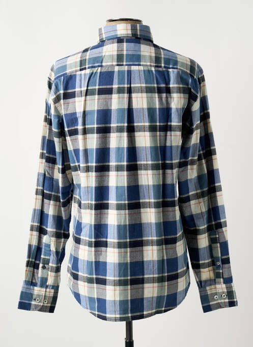Chemise manches longues imprimé carreaux bleu FYNCH-HATTON homme