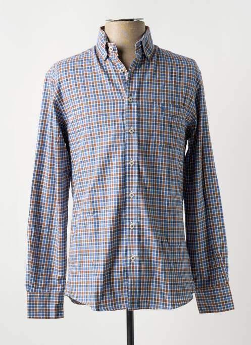 Chemise manches longues coupe droite bleu FYNCH-HATTON homme