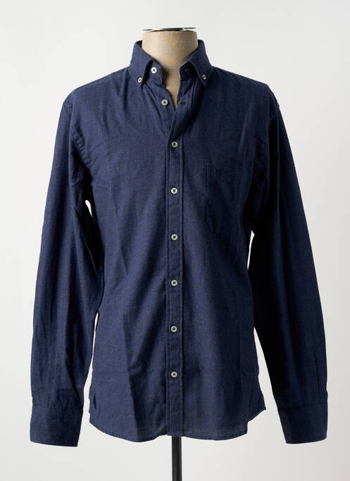 Chemise manches longues bleu FYNCH-HATTON pour homme