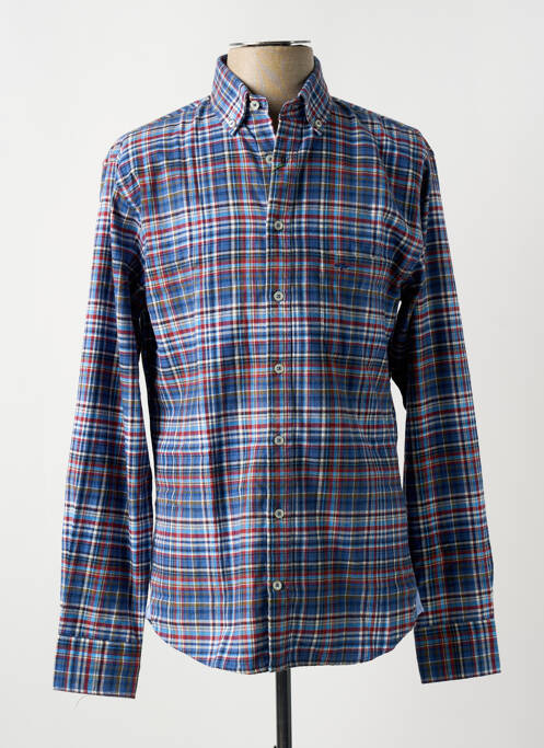 Chemise manches longues bleu FYNCH-HATTON pour homme