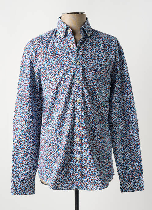 Chemise manches longues bleu FYNCH-HATTON pour homme