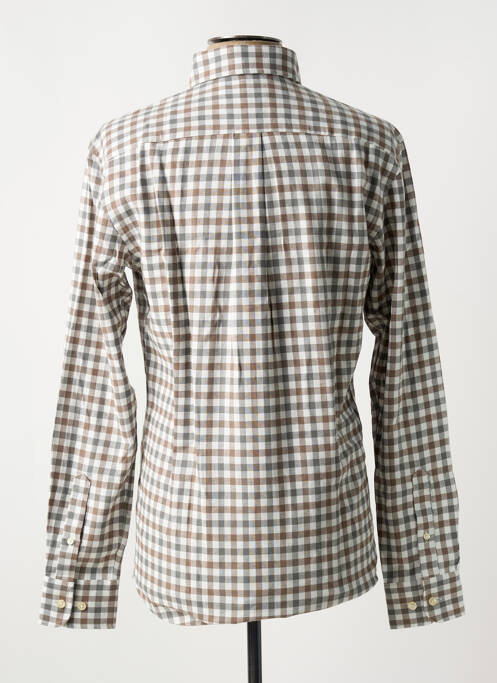 Chemise manches longues marron FYNCH-HATTON pour homme