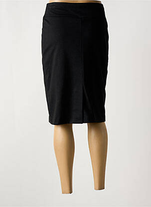 Jupe mi-longue coupe droite noir GUY DUBOUIS femme