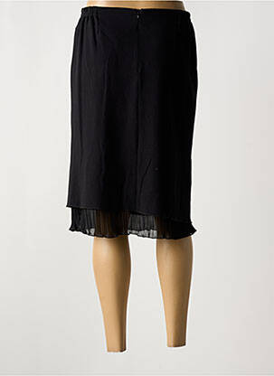 Jupe mi-longue coupe droite noir GUY DUBOUIS femme