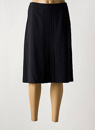 Jupe mi-longue coupe évasée noir GUY DUBOUIS femme