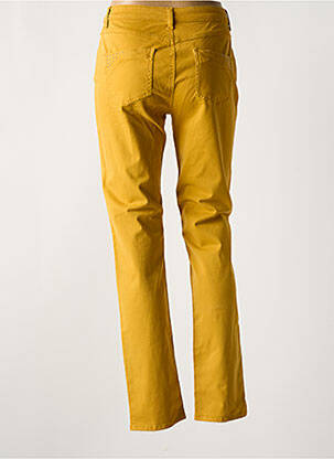 Pantalon slim poches jaune GUY DUBOUIS femme