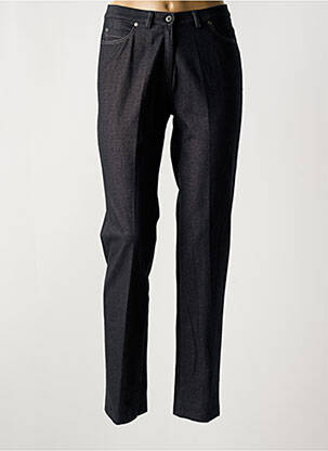 Pantalon slim taille élastique bleu GUY DUBOUIS femme