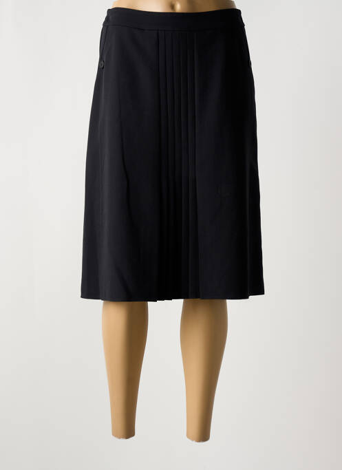 Jupe mi-longue coupe évasée noir GUY DUBOUIS femme