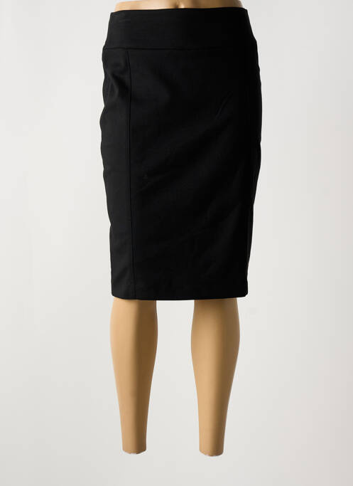 Jupe mi-longue noir GUY DUBOUIS pour femme