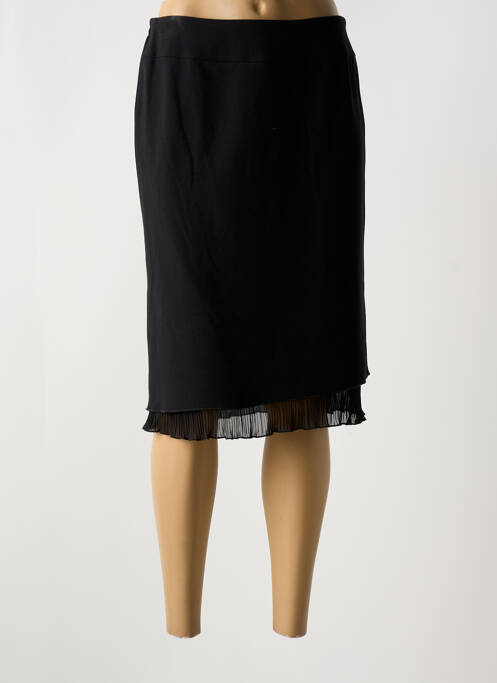 Jupe mi-longue noir GUY DUBOUIS pour femme