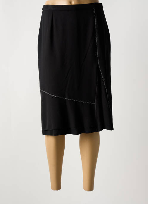 Jupe mi-longue noir GUY DUBOUIS pour femme