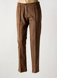 Pantalon slim taille élastique taille haute marron MERI & ESCA femme