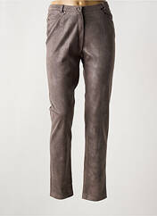 Pantalon slim marron MERI & ESCA pour femme seconde vue