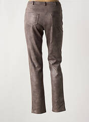 Pantalon slim marron MERI & ESCA pour femme seconde vue