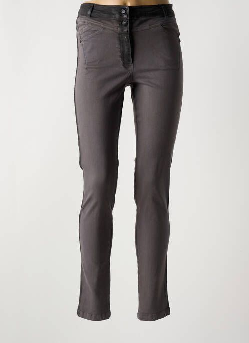 Jeans skinny taille haute taille haute gris MERI & ESCA femme