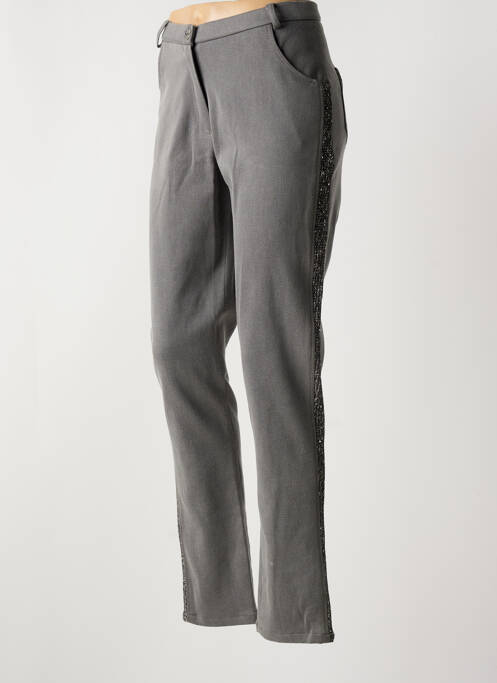 Pantalon slim gris MERI & ESCA pour femme