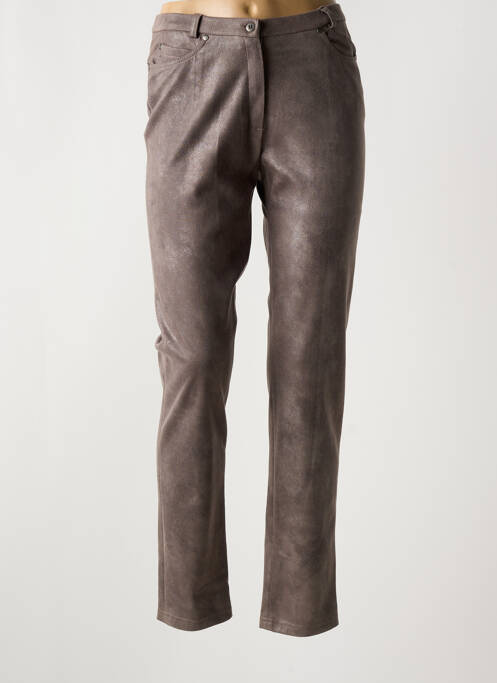 Pantalon slim marron MERI & ESCA pour femme