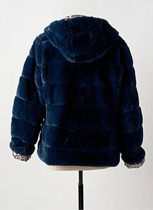 Doudoune manches longues a capuche bleu MERI & ESCA femme