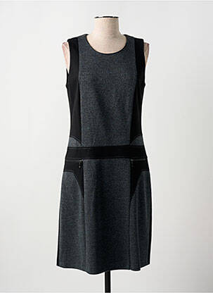Robe mi-longue sans manche sans manche noir GUY DUBOUIS femme