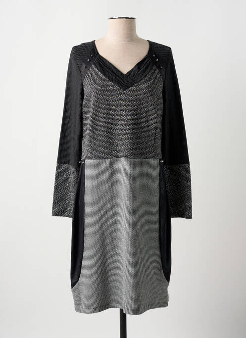 Robe mi-longue noir GUY DUBOUIS pour femme