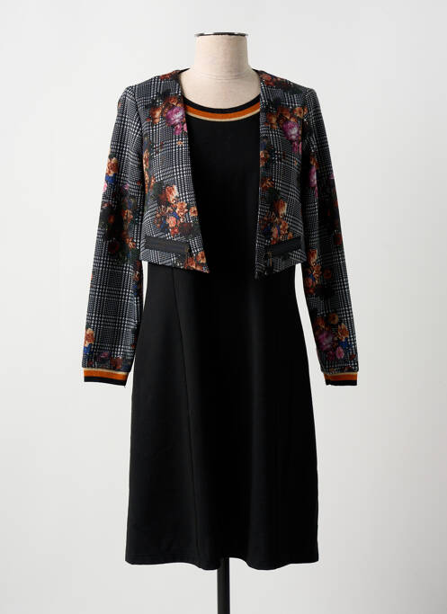 Robe mi-longue noir GUY DUBOUIS pour femme