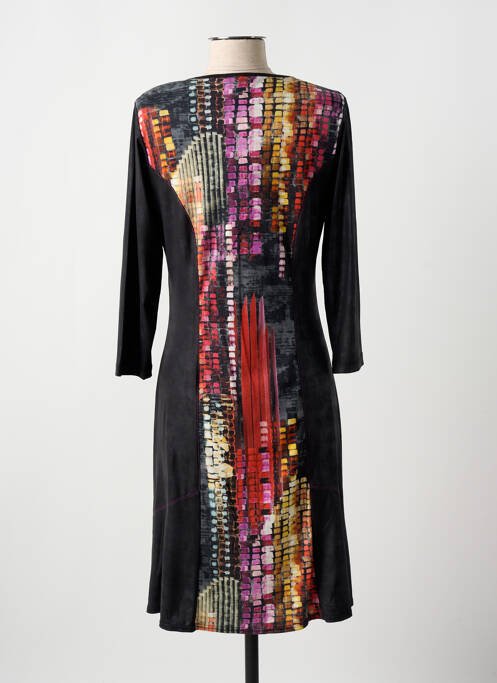 Robe mi-longue noir GUY DUBOUIS pour femme
