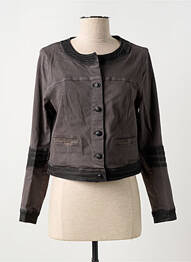 Veste casual col rond gris MERI & ESCA femme