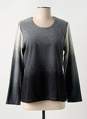 Pull tissage chiné manches longues gris GREGORY PAT femme