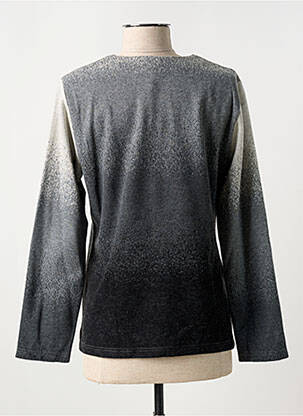 Pull tissage chiné manches longues gris GREGORY PAT femme