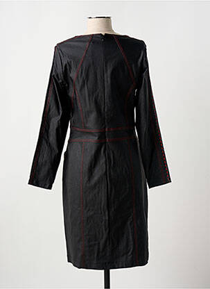 Robe mi-longue manches longues manches longues noir MERI & ESCA femme