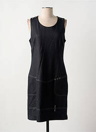 Robe mi-longue sans manche sans manche noir GUY DUBOUIS femme