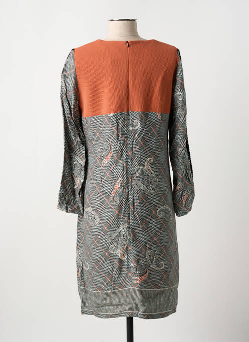 Robe mi-longue orange GREGORY PAT pour femme