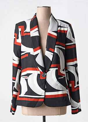 Blazer col châle noir COULEURS DU TEMPS femme