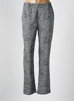 Pantalon droit stretch taille normale gris GUY DUBOUIS femme