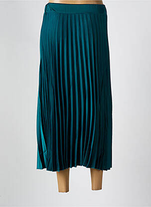 Jupe longue coupe fluide vert COULEURS DU TEMPS femme