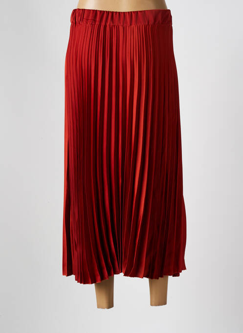 Jupe longue orange COULEURS DU TEMPS femme