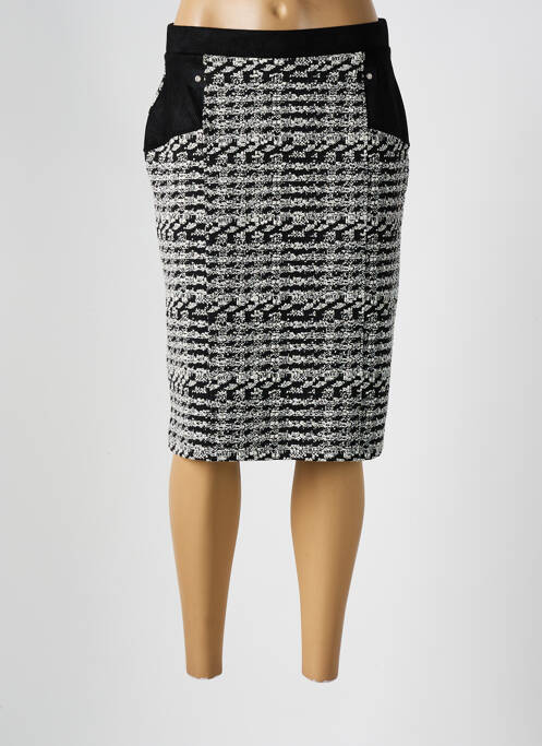 Jupe mi-longue noir GUY DUBOUIS pour femme