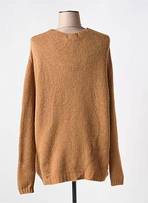 Pull col v manches longues beige COULEURS DU TEMPS femme