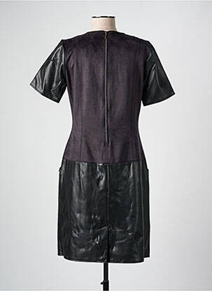 Robe mi-longue manches courtes manches courtes noir MERI & ESCA femme