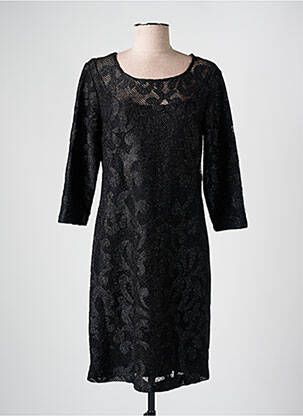 Robe mi-longue manches 3/4 manches 3/4 noir MERI & ESCA femme