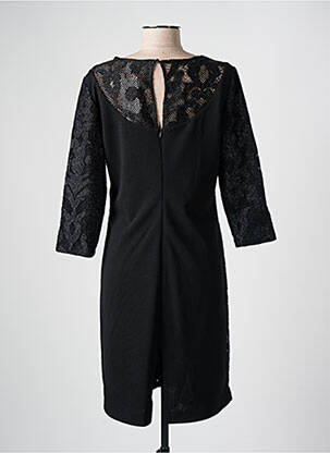 Robe mi-longue manches 3/4 manches 3/4 noir MERI & ESCA femme