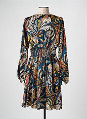 Robe mi-longue noir COULEURS DU TEMPS pour femme seconde vue